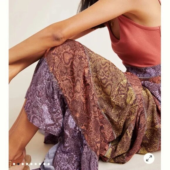 Anthropologie Rust Knit Colima Maxi Dress | Size S - Picture 2 of 16